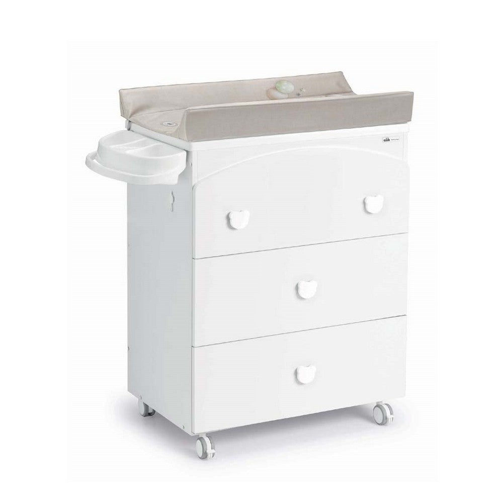 CASSETTIERA BIANCA CAM - C261 Orso beige chiaro