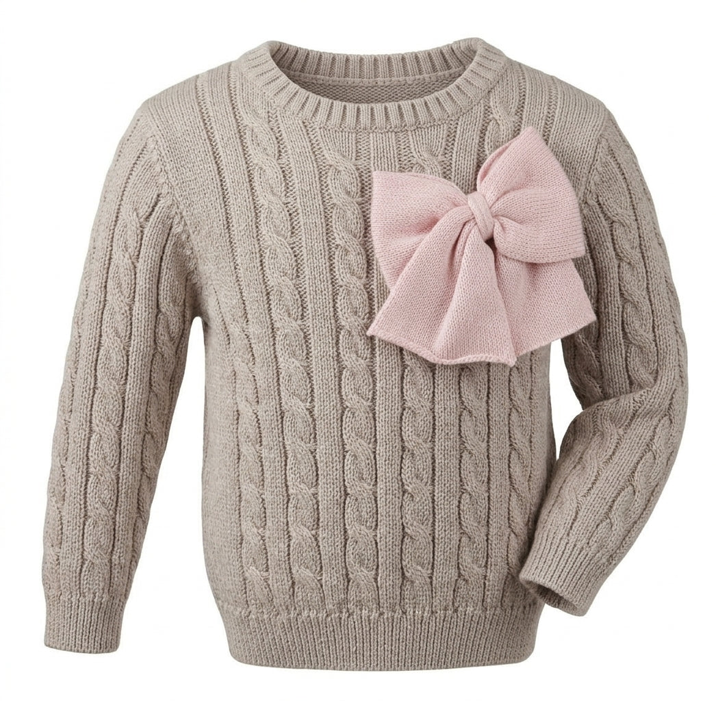 MAGLIA IN PURA LANA CON FIOCCO