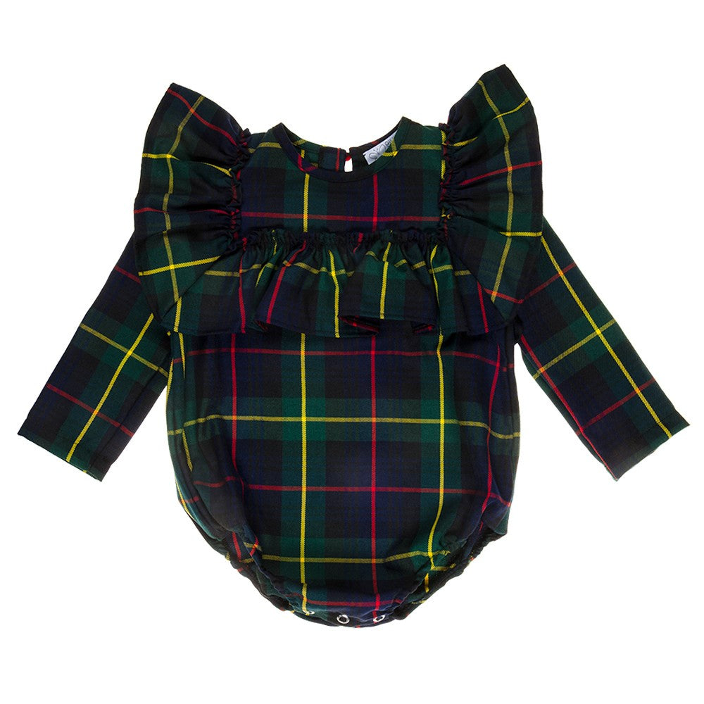 CAMICIA BODY EMMA SCOZZESE VERDE E BLU