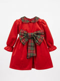 VESTITO SCOZZESE CON FIOCCO PAPPA E LATTE