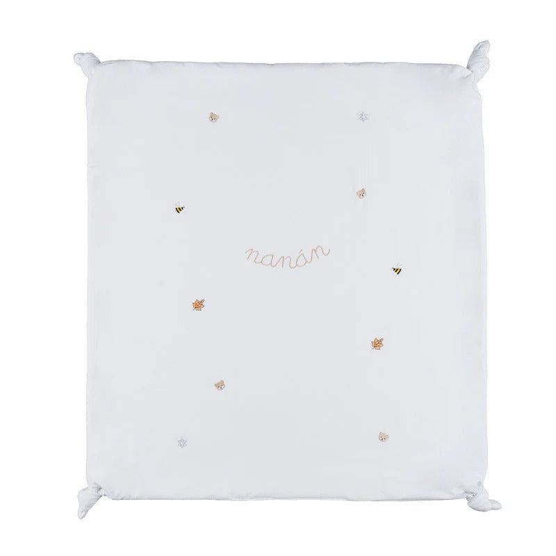 COPERTA IN JERSEY CON RICAMI