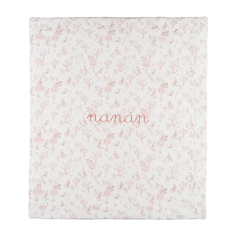 COPERTA IN COTONE CON STAMPA NANAN