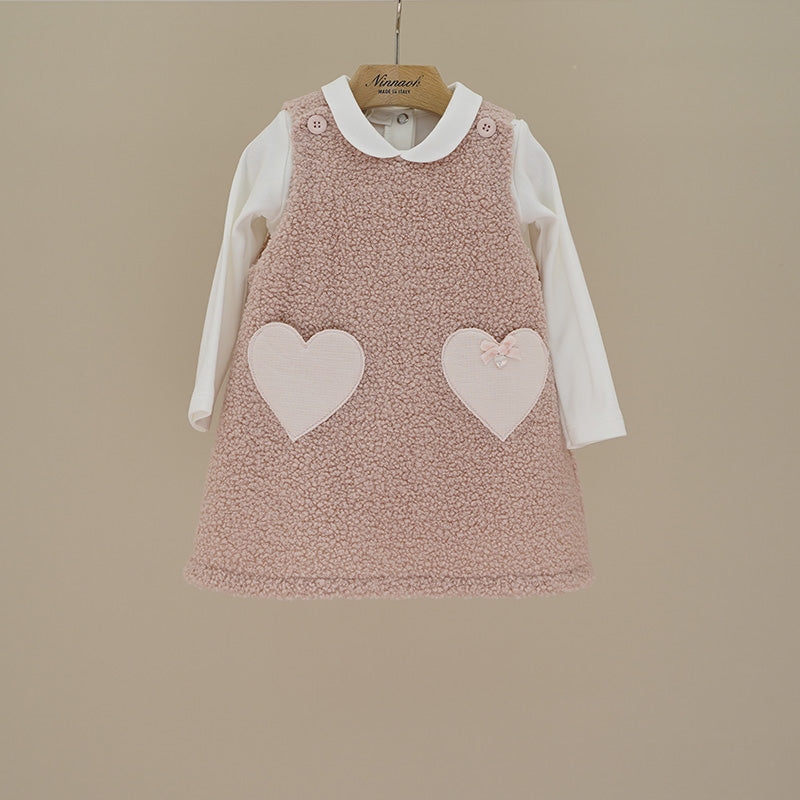 COMPLETO NEONATA CON CUORE NINNAOH