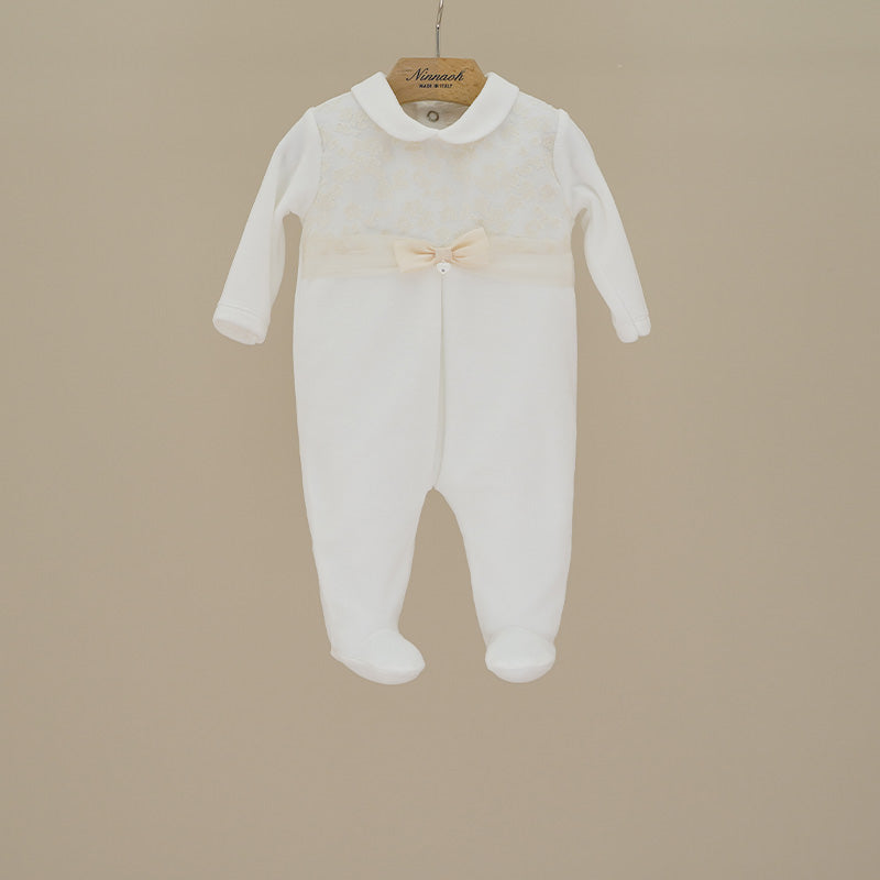 TUTINA IN CINIGLIA NEONATA CON FIOCCO NINNAOH