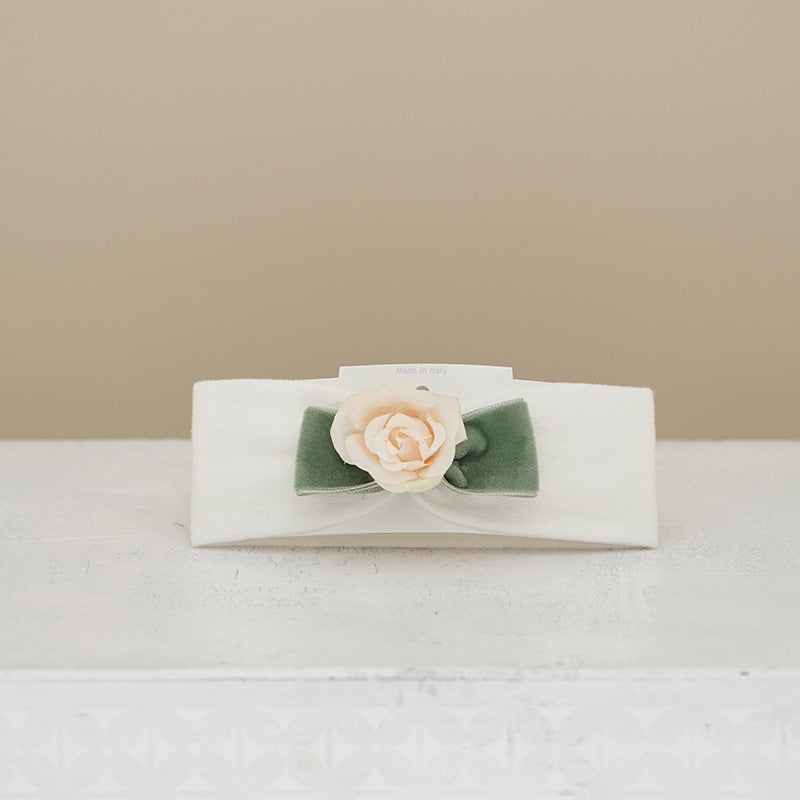 FASCIA CERIMONIA BIMBA CON FIOCCO E FIORE DILU'