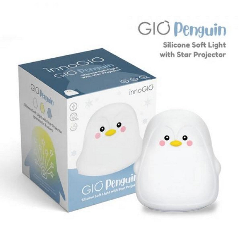 GIOPENGUIN CON PROIETTORE - LAMPADA IN SILICONE