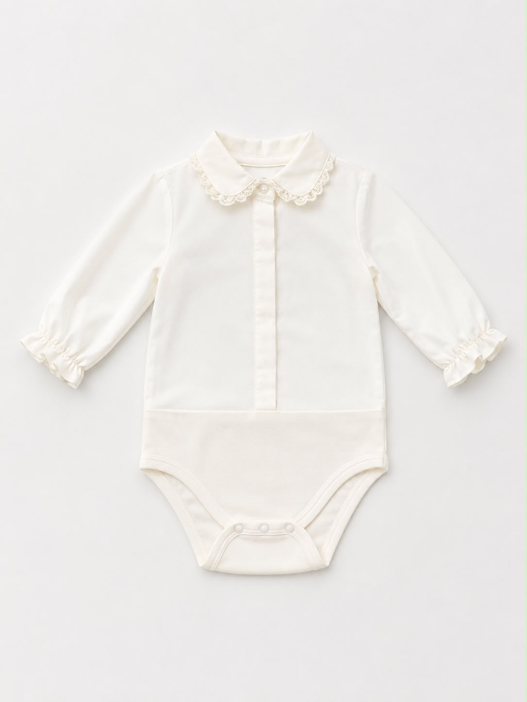 BODY NEONATO CON COLLETTO TONDO RICAMATO BABY VIP