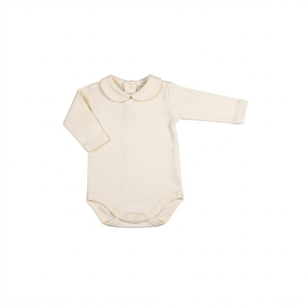 BODY MANICA LUNGA CON COLLETTO - 100% CALDO COTONE