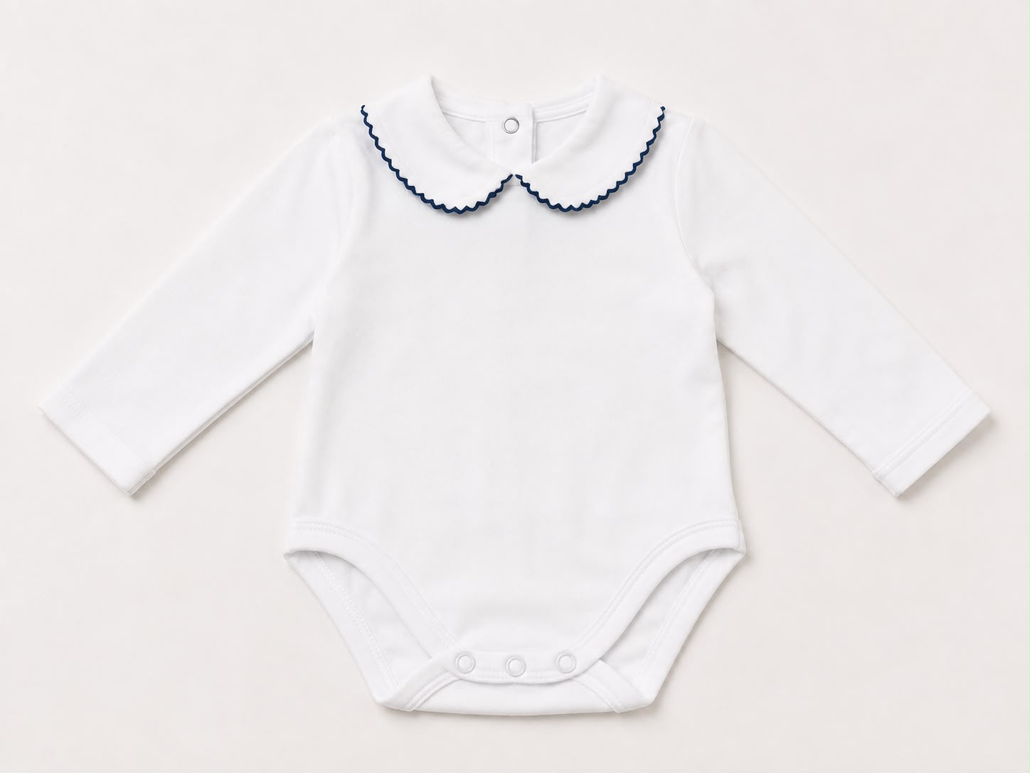 BODY NEONATO CON COLLETTO IN PIQUET BABY VIP