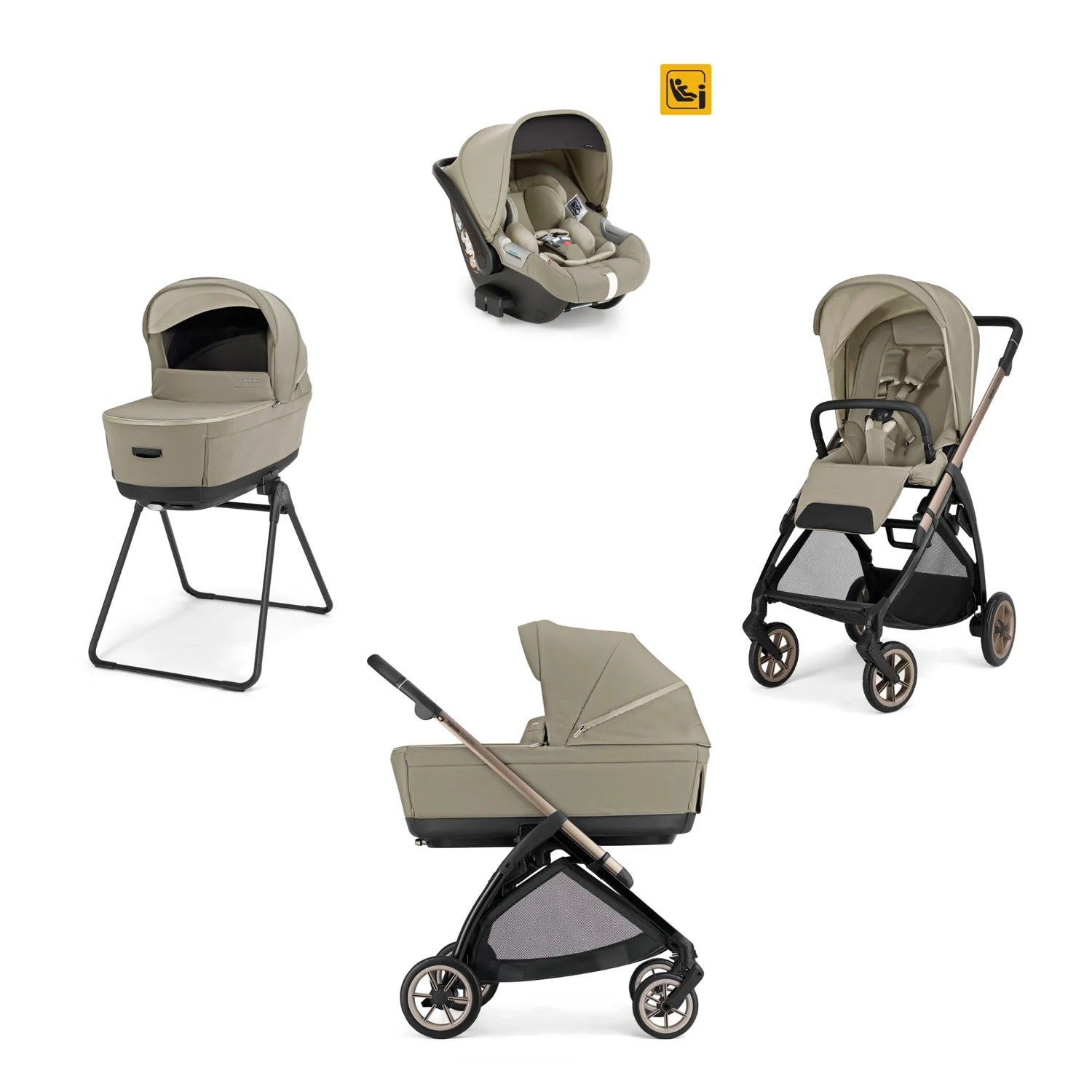 TRIO SYSTEM QUATTRO ELECTA DARWIN HANGAR BEIGE INGLESINA
