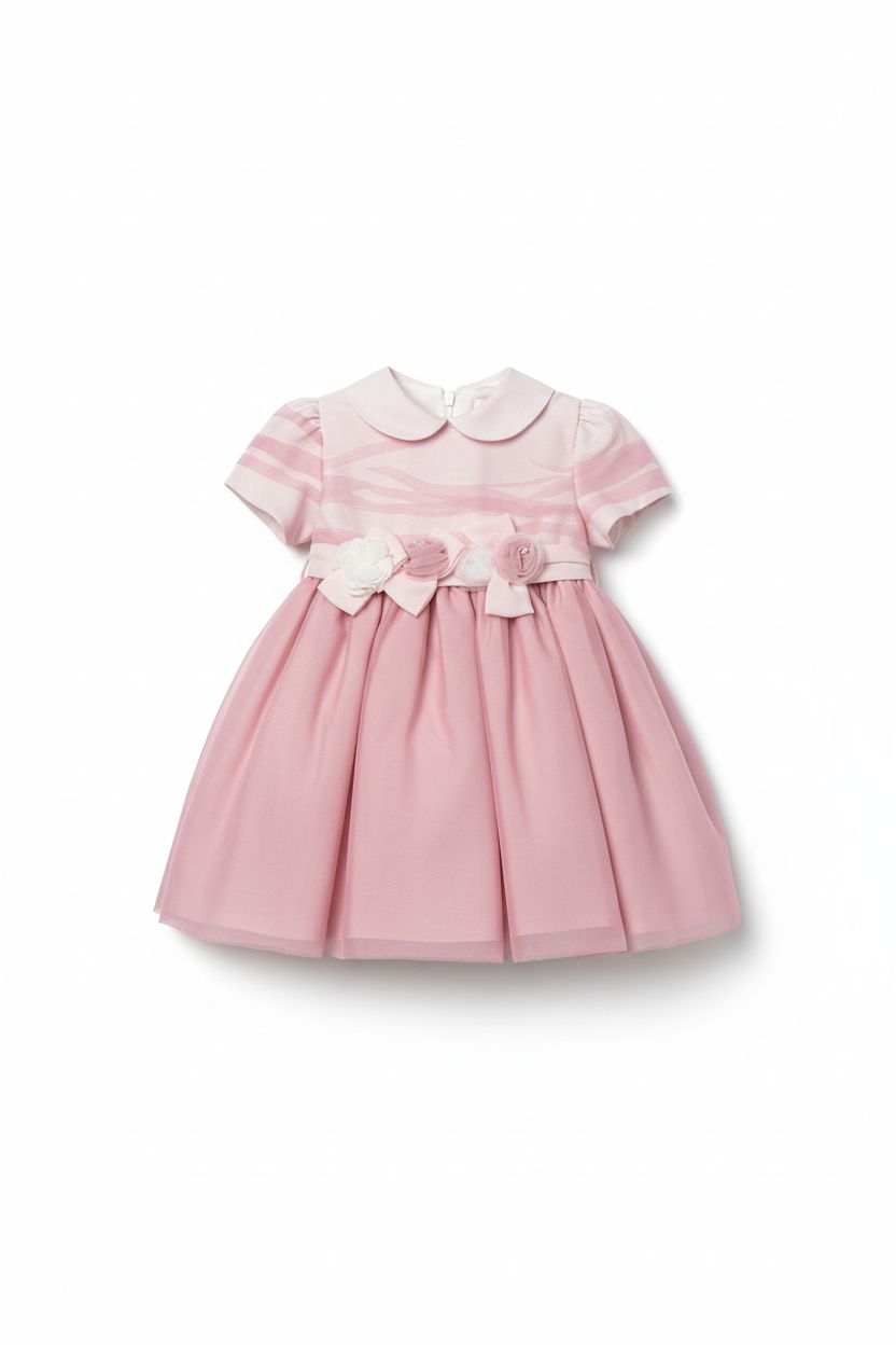 VESTITO DA CERIMONIA IN ORGANZA LA SARTORIA DEI PICCOLI