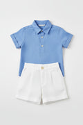 COMPLETO CAMICIA IN LINO E BERMUDA LA SARTORIA DEI PICCOLI
