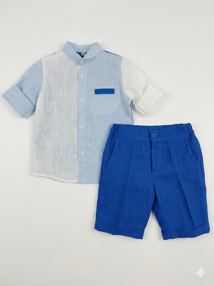 COMPLETO CERIMONIA IN LINO LA SARTORIA DEI PICCOLI