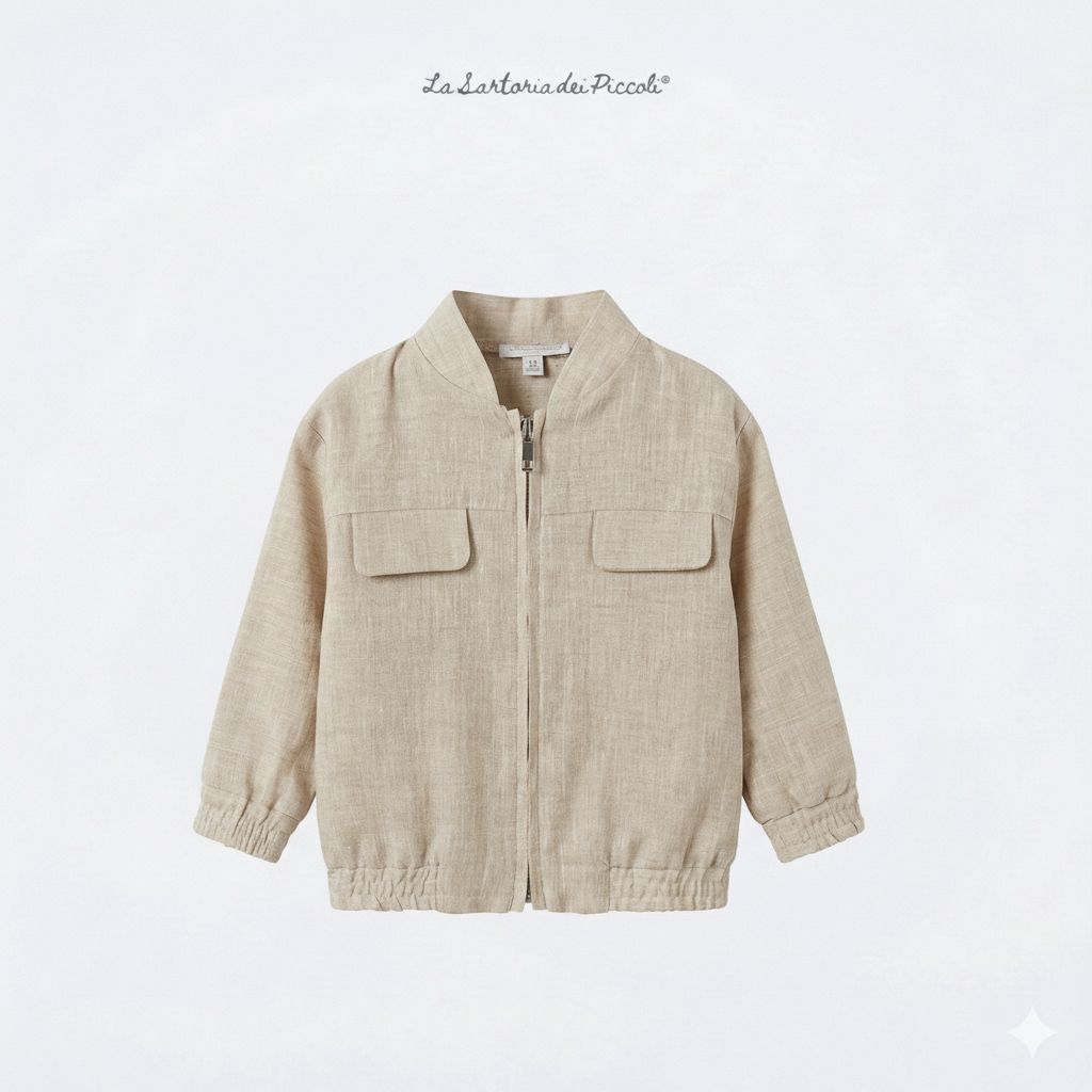 GIUBBINO IN LINO LA SARTORIA DEI PICCOLI