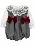 PAGLIACCETTO CHIC CON PIZZO E FIOCCHETTI LA SARTORIA DEI PICCOLI