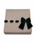 COPERTINA IN MAGLIA CON FIOCCO IN VELLUTO BABY LORD
