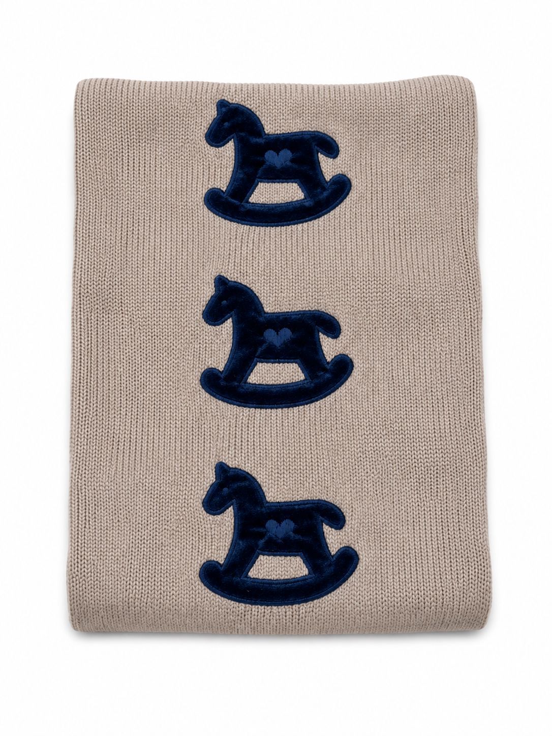 COPERTINA IN MAGLIA CON DETTAGLI CAVALLUCCIO BABY LORD
