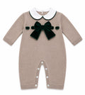 TUTINA IN MAGLIA CON FIOCCO IN VELLUTO BABY LORD