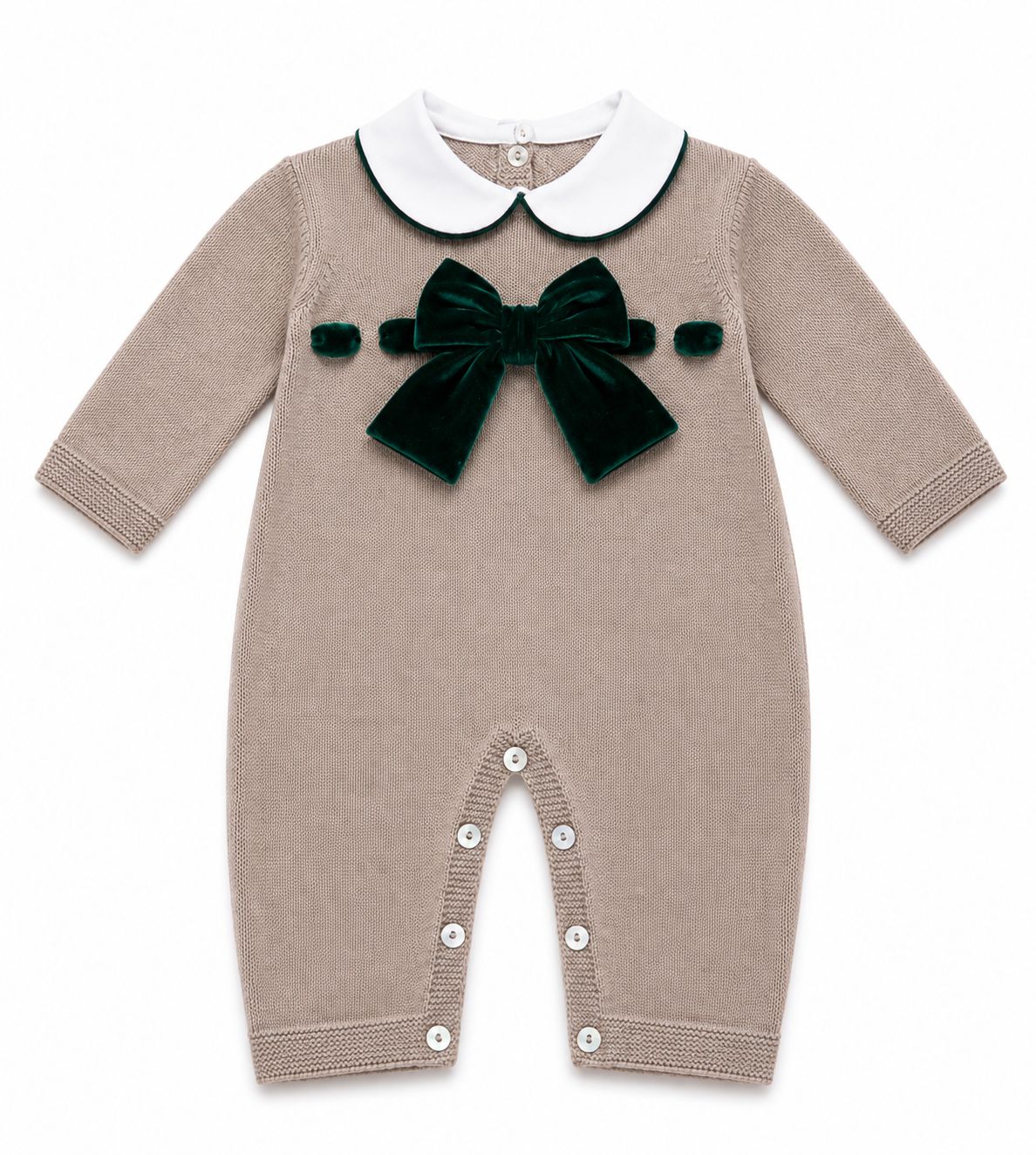 TUTINA IN MAGLIA CON FIOCCO IN VELLUTO BABY LORD