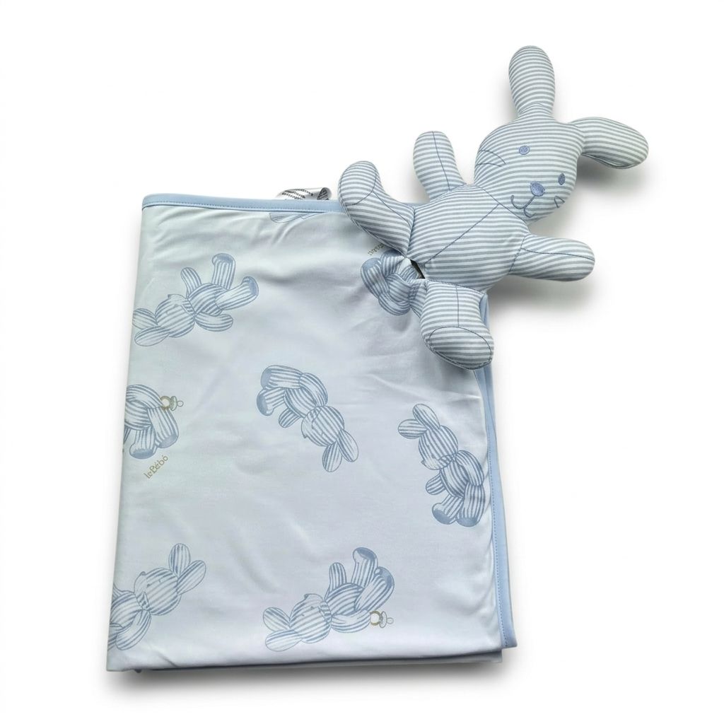 COPERTA NEONATO CONIGLIETTI  LE BEBE'