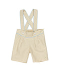 BERMUDA CON BRETELLE NEONATO LE BEBE'