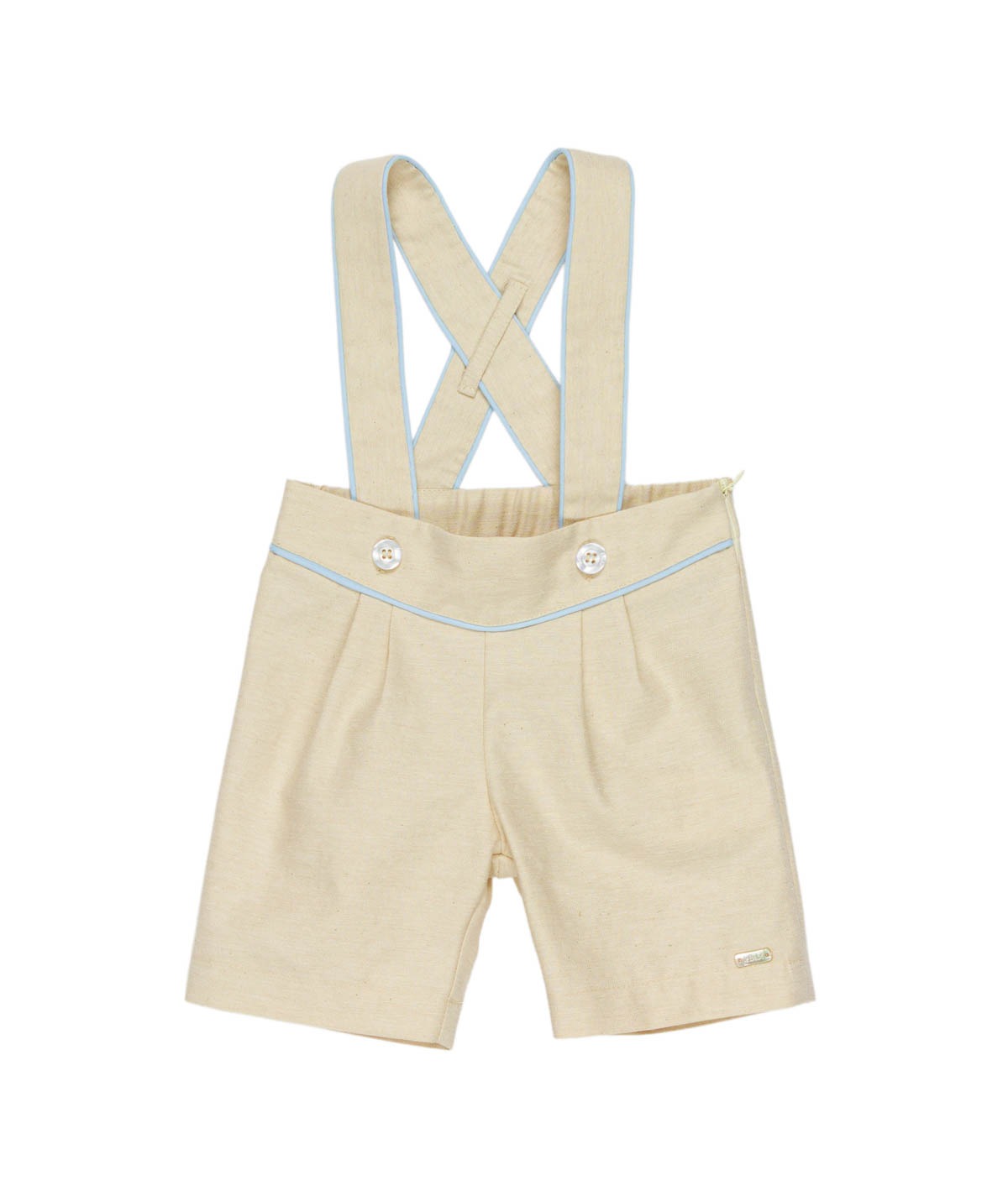 BERMUDA CON BRETELLE NEONATO LE BEBE'