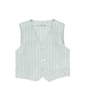 GILET NEONATO A RIGHE LE BEBE'