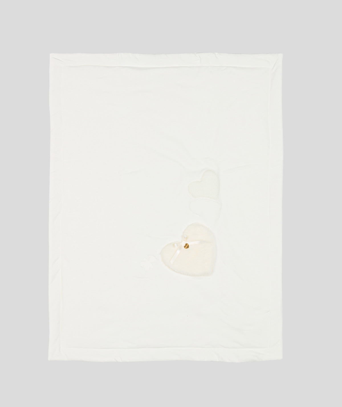 COPERTA NEONATA CON CUORE LE BEBE'