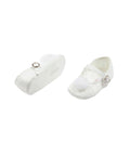 SCARPE NEONATA CON POMPON LE BEBE'