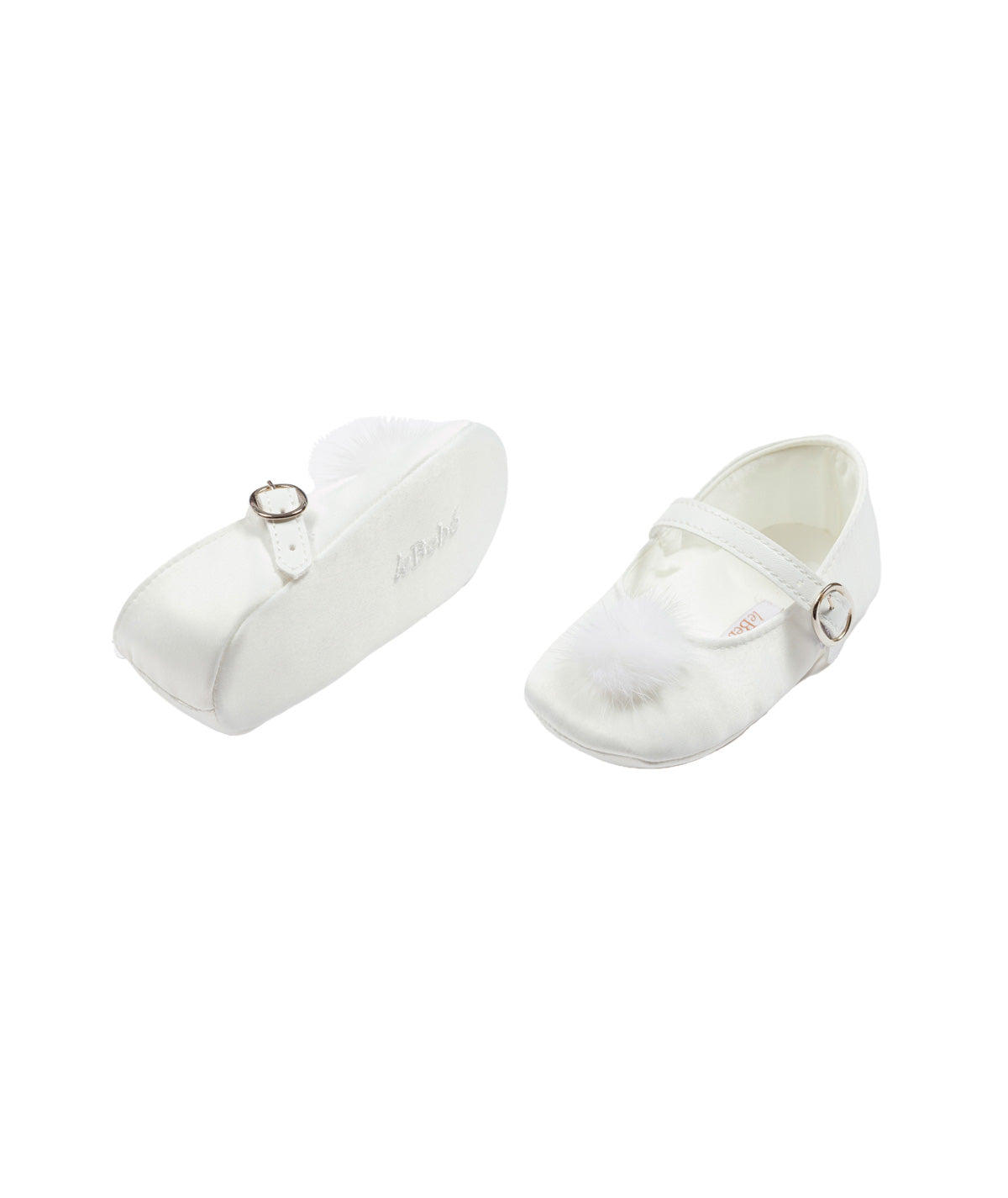 SCARPE NEONATA CON POMPON LE BEBE'