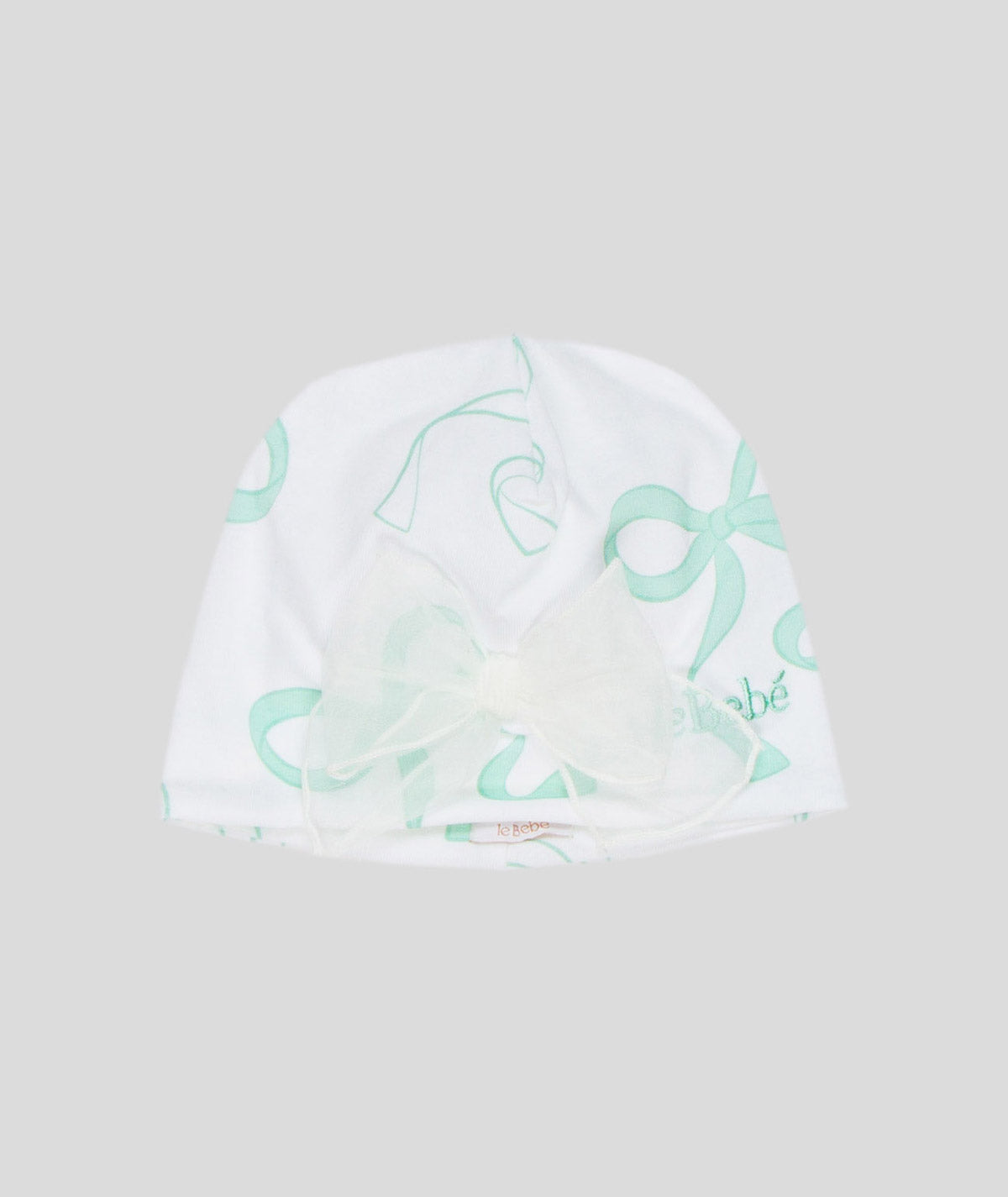 CAPPELLO NEONATA CON FIOCCHETTI LE BEBE'