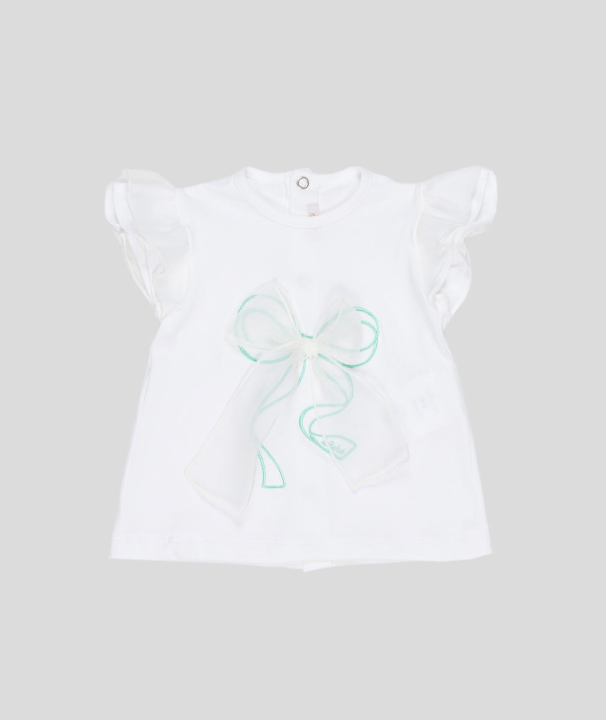 T-SHIRT NEONATA CON FIOCCO LE BEBE'