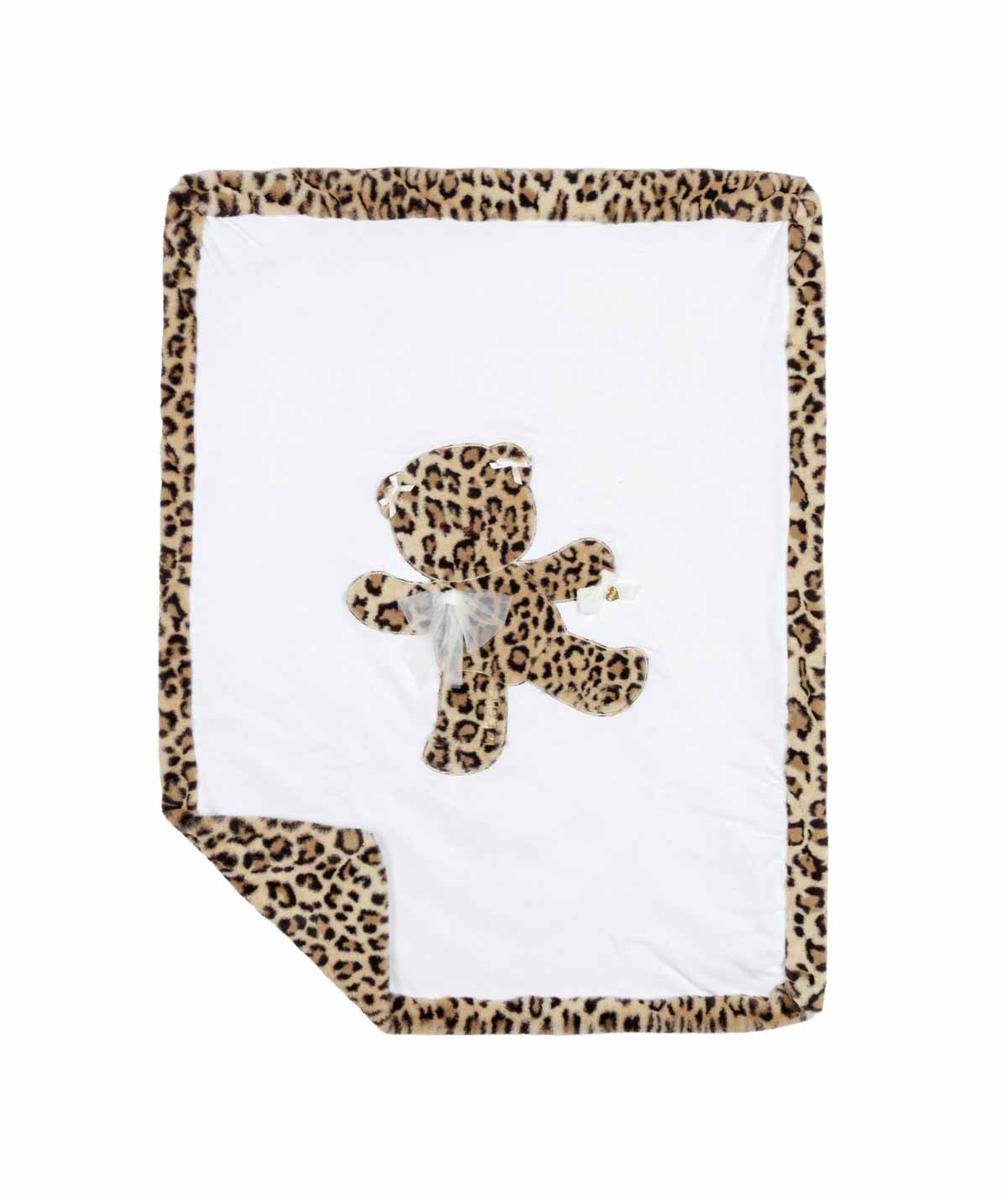 COPERTA TINTA UNITA CON FANTASIA MACULATA LE BEBE'