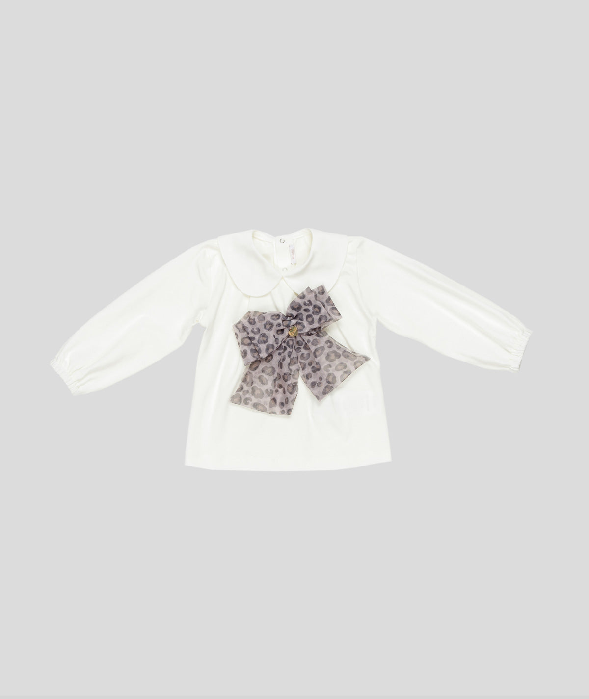 T-SHIRT TINTA UNITA CON FIOCCO LE BEBE'