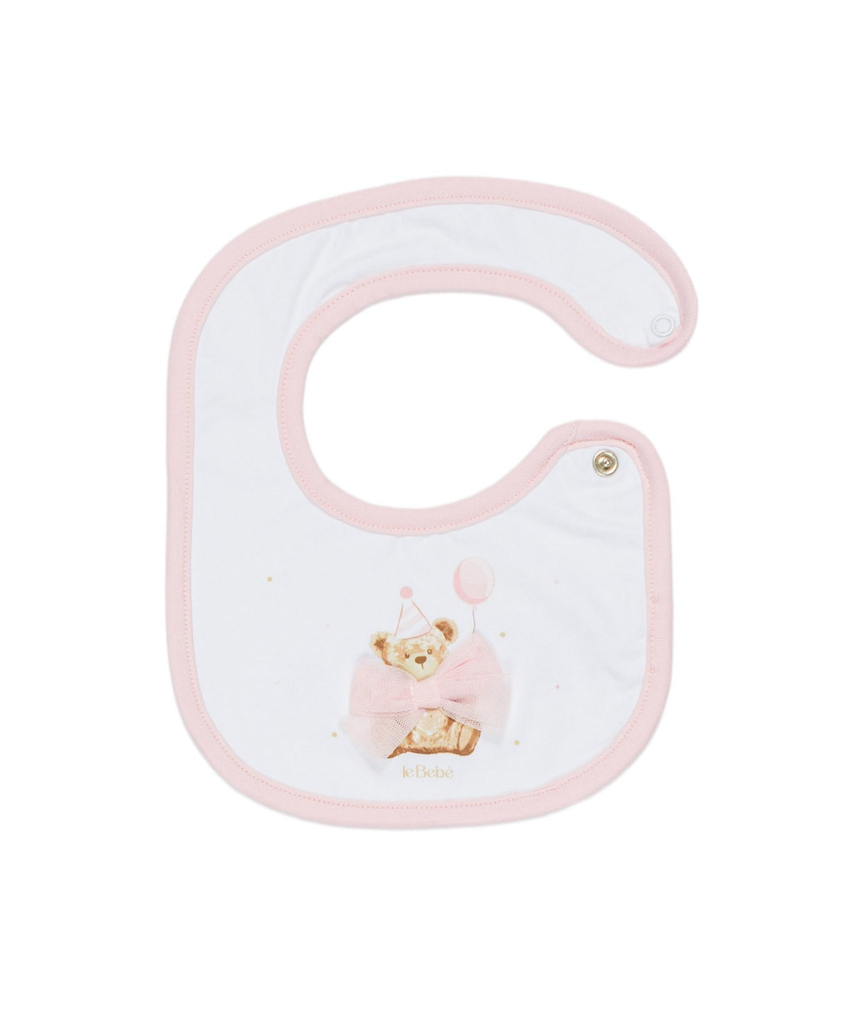 BAVETTA NEONATA ORSETTO LE BEBE'