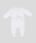 TUTINA NEONATA CON RICAMI FLOREALI LE BEBE'