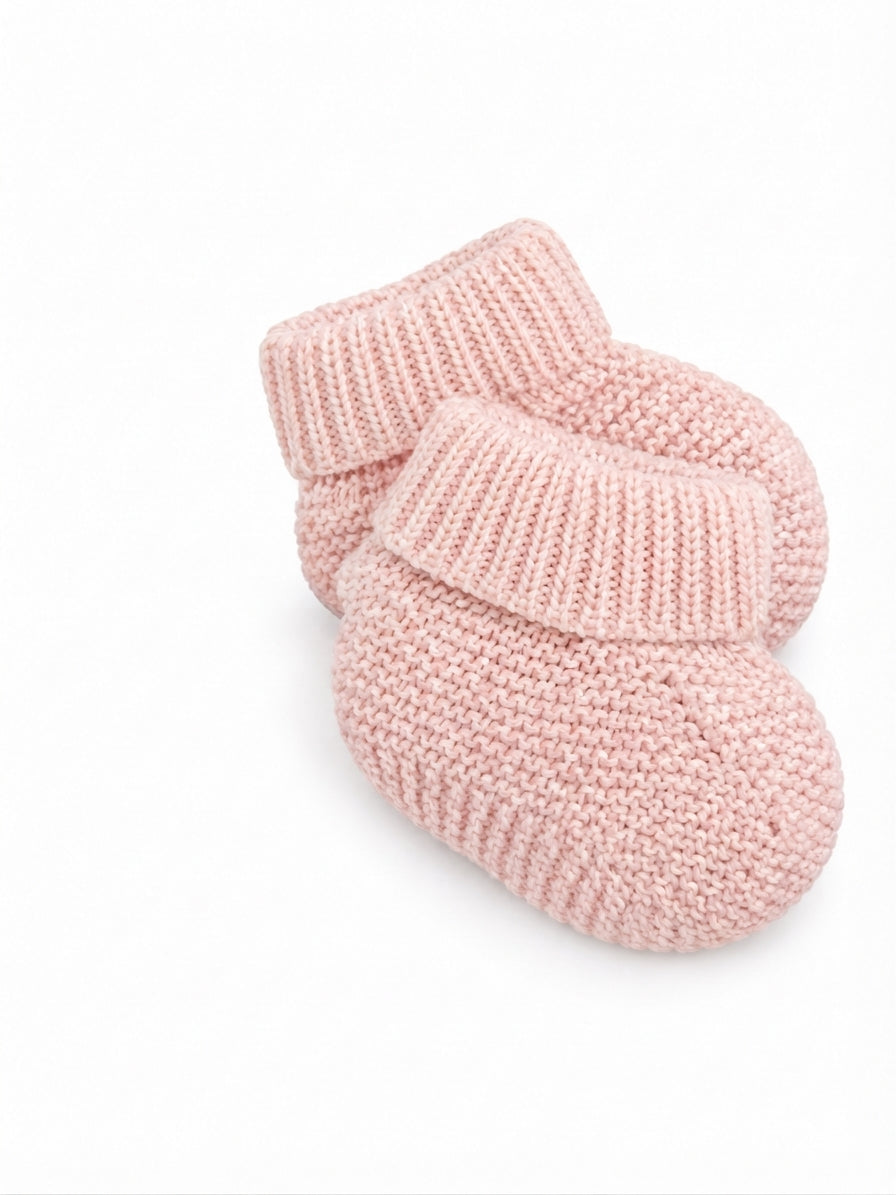BABBUCCE NEONATA IN MAGLIA LE BEBE'