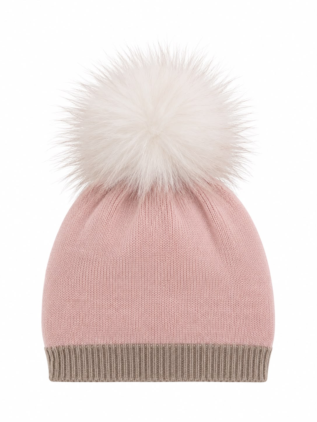 CAPPELLINO NEONATA CON PONPON LE BEBE'