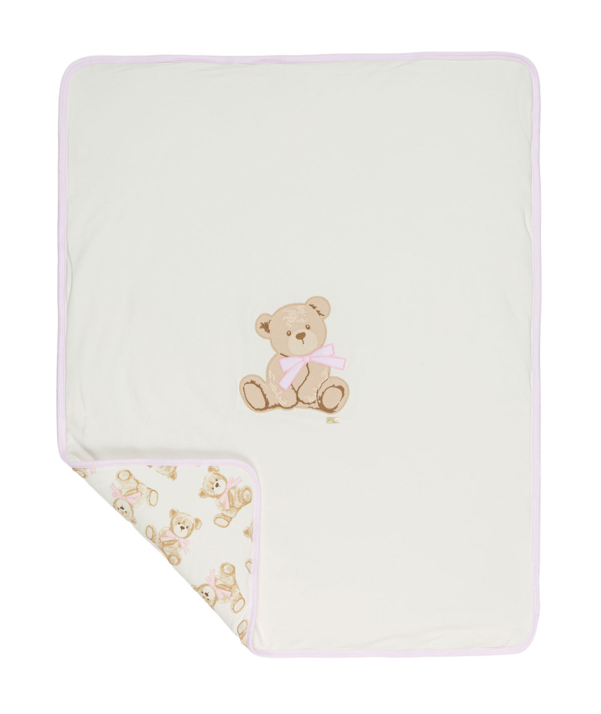 COPERTINA IN CALDO COTONE CON STAMPA ORSETTO LE BEBE'