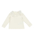 MAGLIA A MANICA LUNGA CON COLLETTO ARRICCIATO LE BEBE'