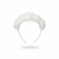 FASCIA PER CAPELLI CON FIORI IN TESSUTO LA SARTORIA DEI PICCOLI
