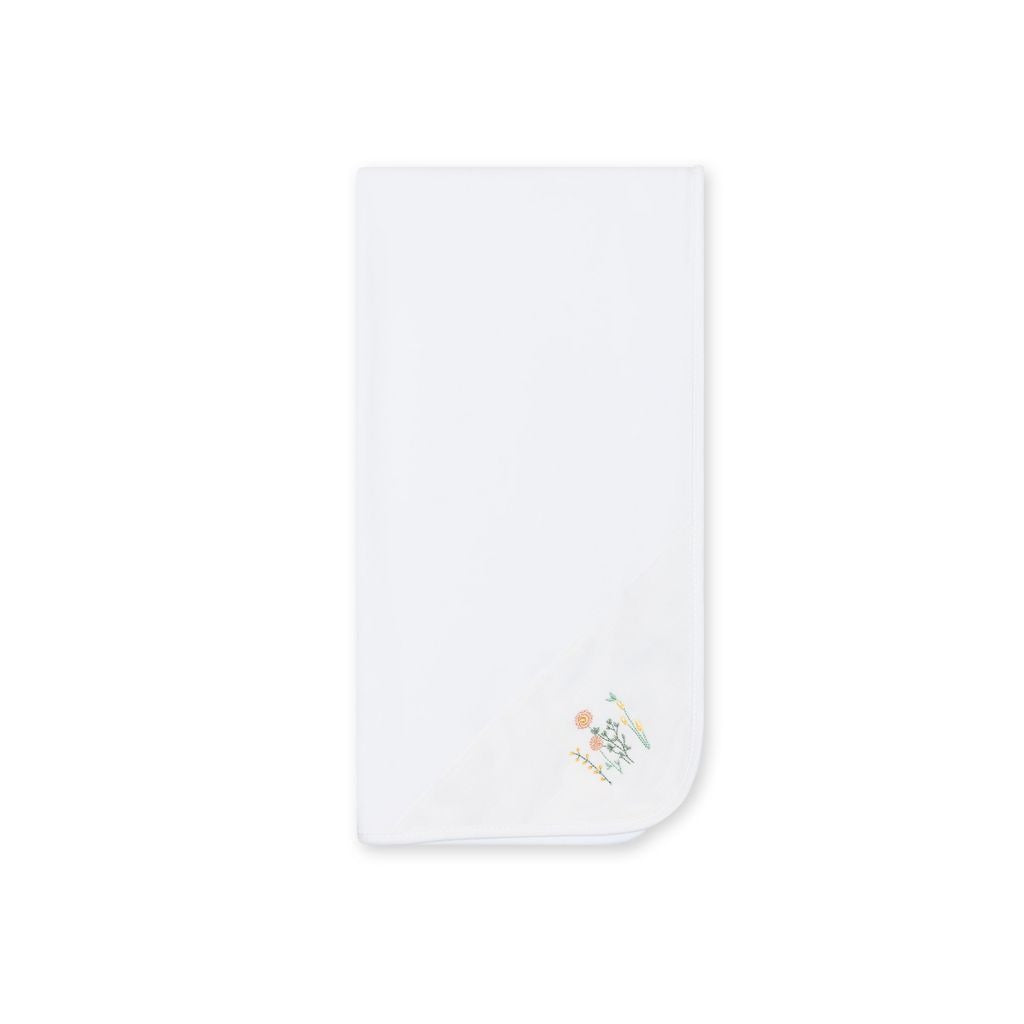 QUADRATO IN LINO CON FIORI BABY GI