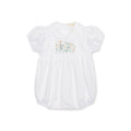 PAGLIACCETTO IN COTONE E LINO CON FIORI BABY GI