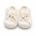 SCARPINE NEONATO CON INSERTI IN PIZZO LA SARTORIA DEI PICCOLI