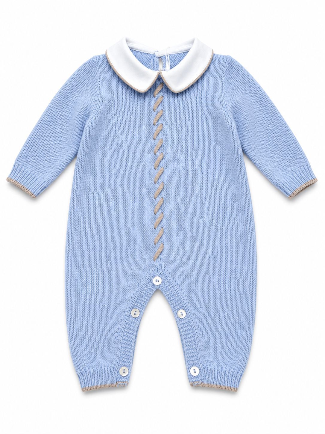 TUTINA IN MAGLIA CON ELEGANTI RIFINITURE LA SARTORIA DEI PICCOLI