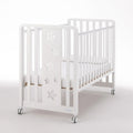 SET 2 Pz GLAM STELLE BIANCO + MATERASSO E PIUMONE GLAM BIANCO-GRIGIO