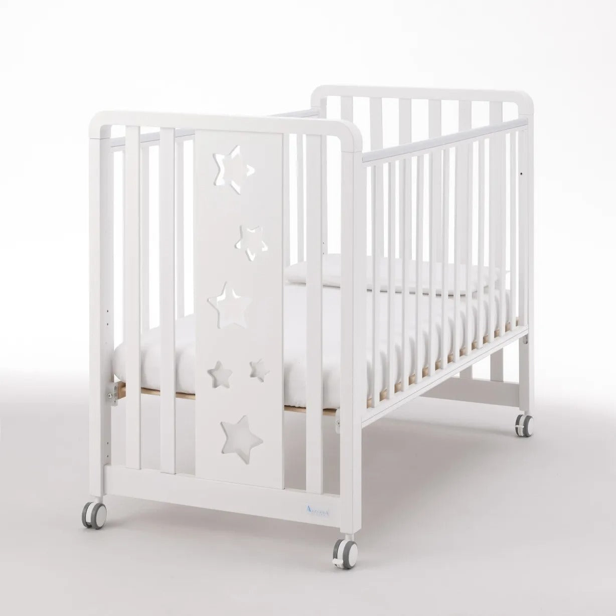 SET 2 Pz GLAM STELLE BIANCO + MATERASSO E PIUMONE GLAM BIANCO-GRIGIO