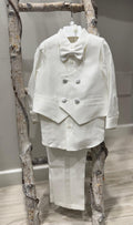 COMPLETO 4  PEZZI CERIMONIA (GILET + CAMICIA + PANTALONE + PAPILLON)
