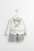 COMPLETO 4 PEZZI NEONATO CERIMONIA MINU'