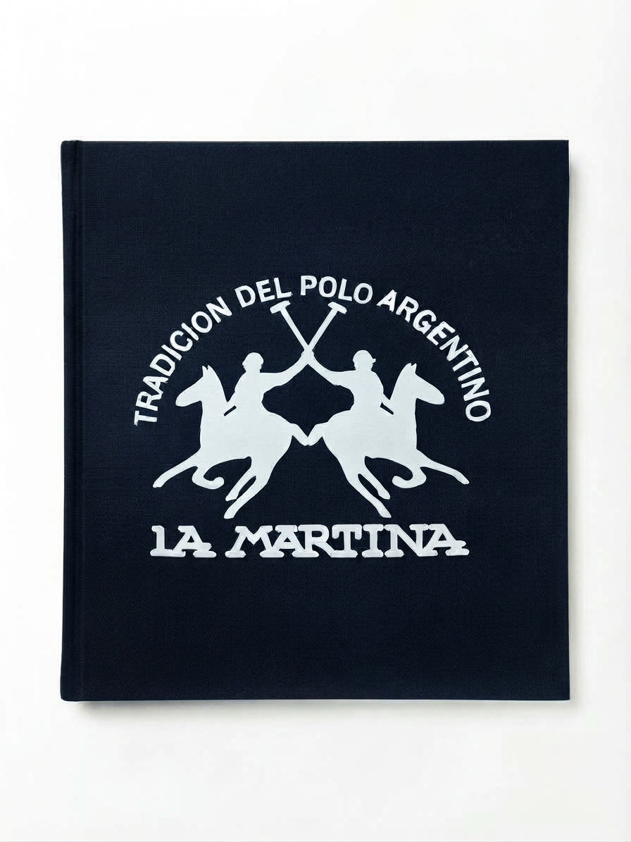 COPERTINA DA NEONATO IN CALDO COTONE CON LOGO LA MARTINA